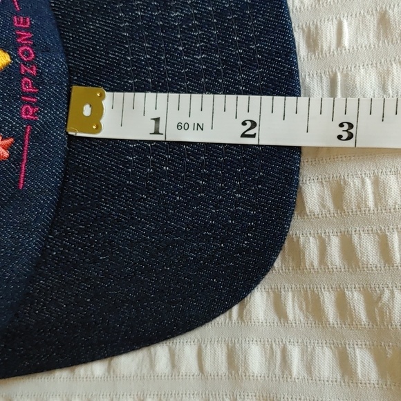 NWT Embroidered Denim Baseball Cap - Picture 12 of 13